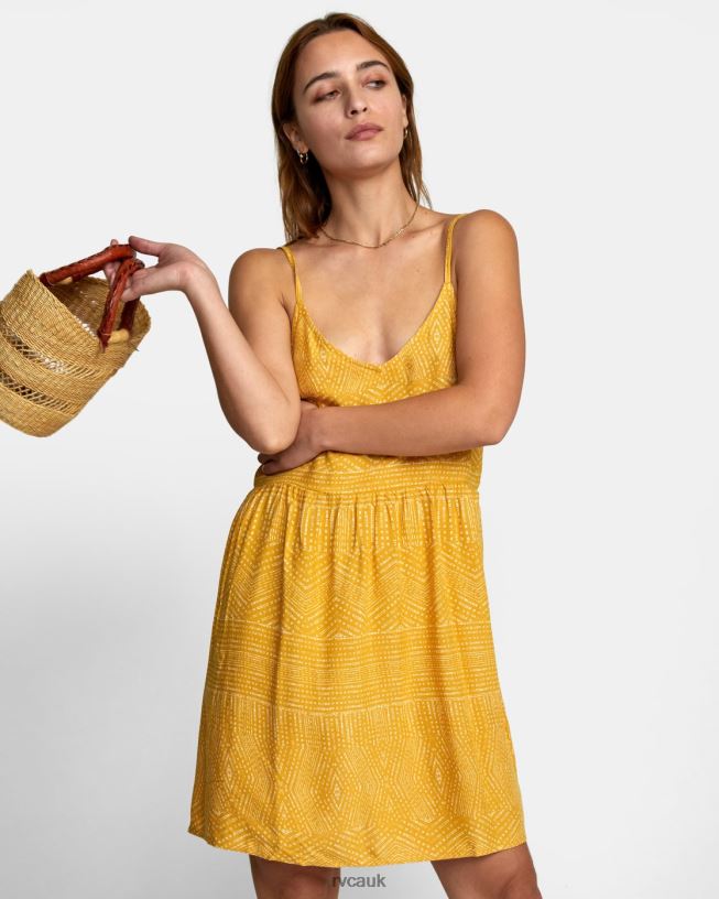 tinsel Nolan Printed Dress Women L888X1327 RVCA Clothing