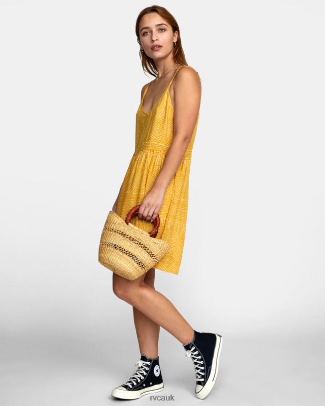 tinsel Nolan Printed Dress Women L888X1327 RVCA Clothing