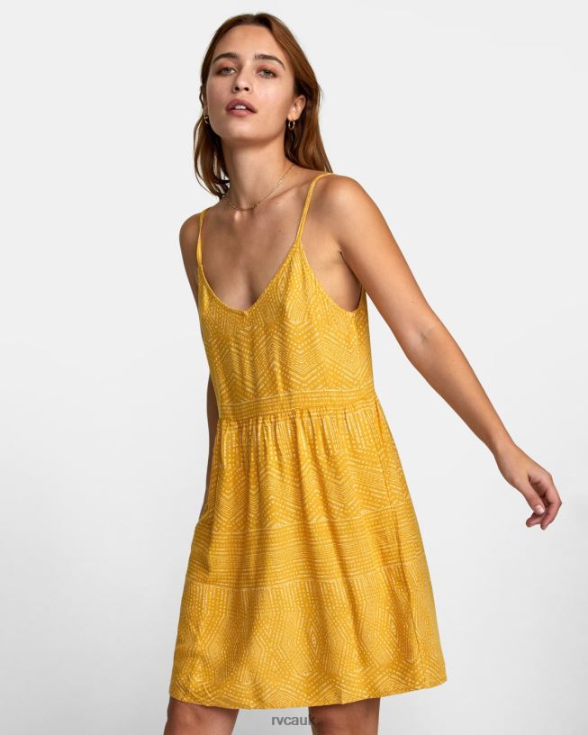 tinsel Nolan Printed Dress Women L888X1327 RVCA Clothing