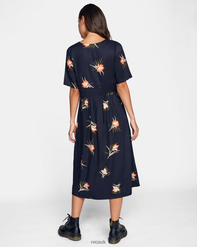 true black Avenue Midi Dress Women L888X1687 RVCA Clothing