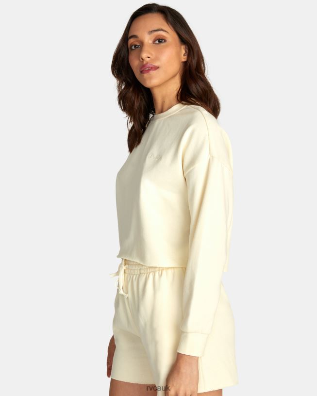 afterglow Test Drive Cropped Sweatshirt Women L888X1617 RVCA Clothing