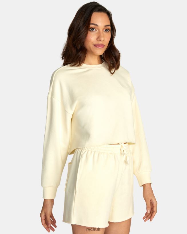 afterglow Test Drive Cropped Sweatshirt Women L888X1617 RVCA Clothing