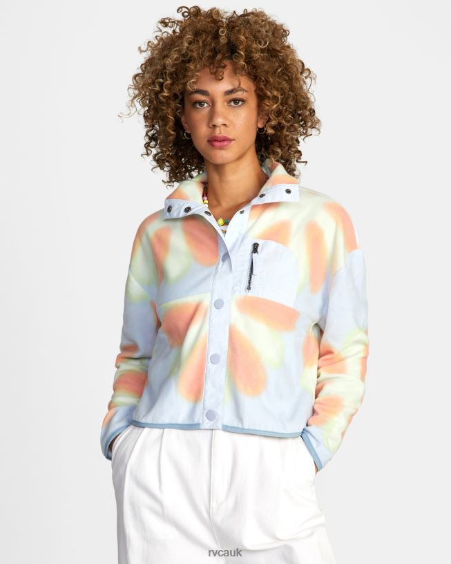 halogen blue Day Off Fleece Jacket Women L888X1712 RVCA Clothing