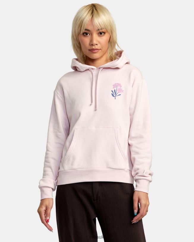 lilac Bloomed Radiate Hoodie Women L888X1362 RVCA Clothing