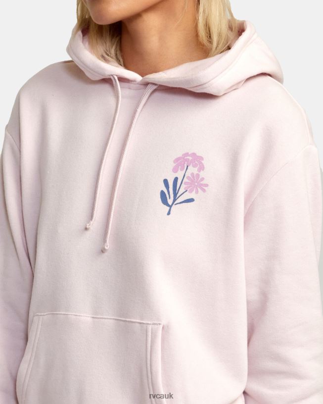 lilac Bloomed Radiate Hoodie Women L888X1362 RVCA Clothing