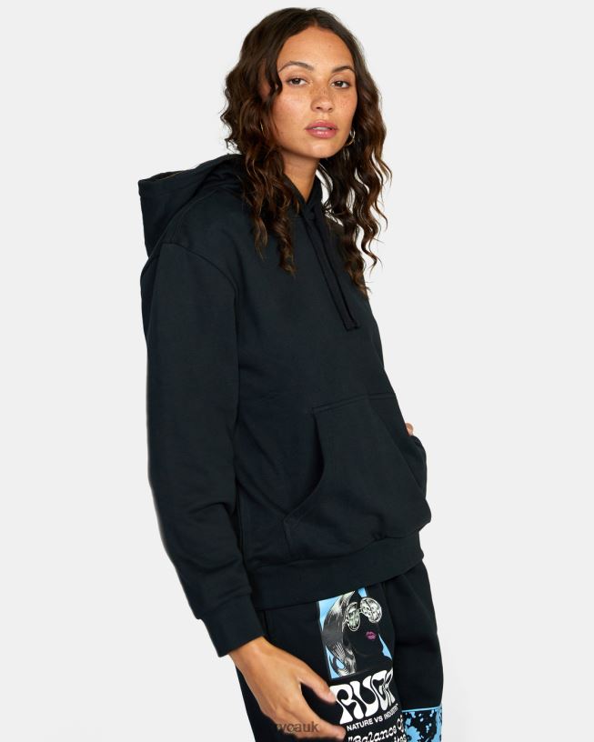 rvca black PTC Hoodie Women L888X1713 RVCA Clothing