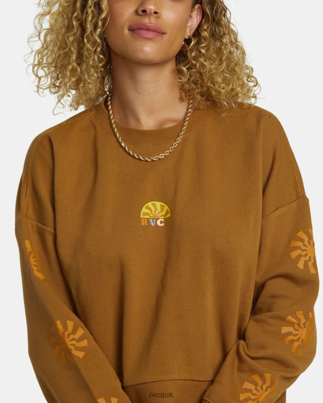 sienna Shine Cropped Sweatshirt Women L888X1251 RVCA Clothing