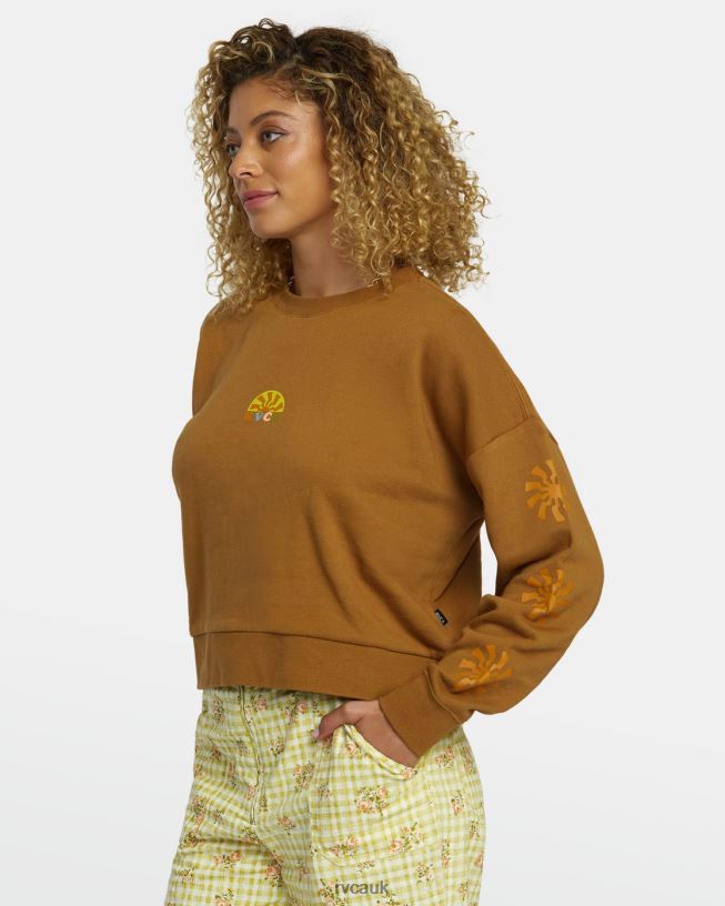 sienna Shine Cropped Sweatshirt Women L888X1251 RVCA Clothing