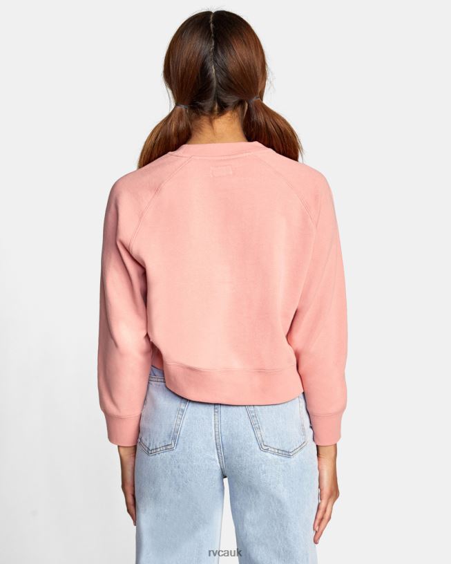 blush Good Times Crewneck Sweatshirt Women L888X1649 RVCA Clothing