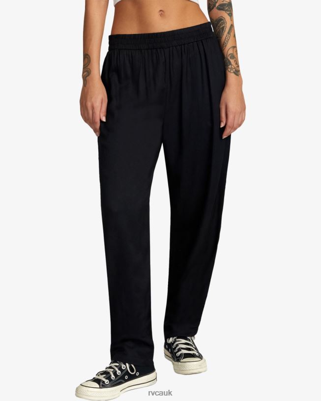 black New Yume Beach Pants Women L888X1281 RVCA Clothing