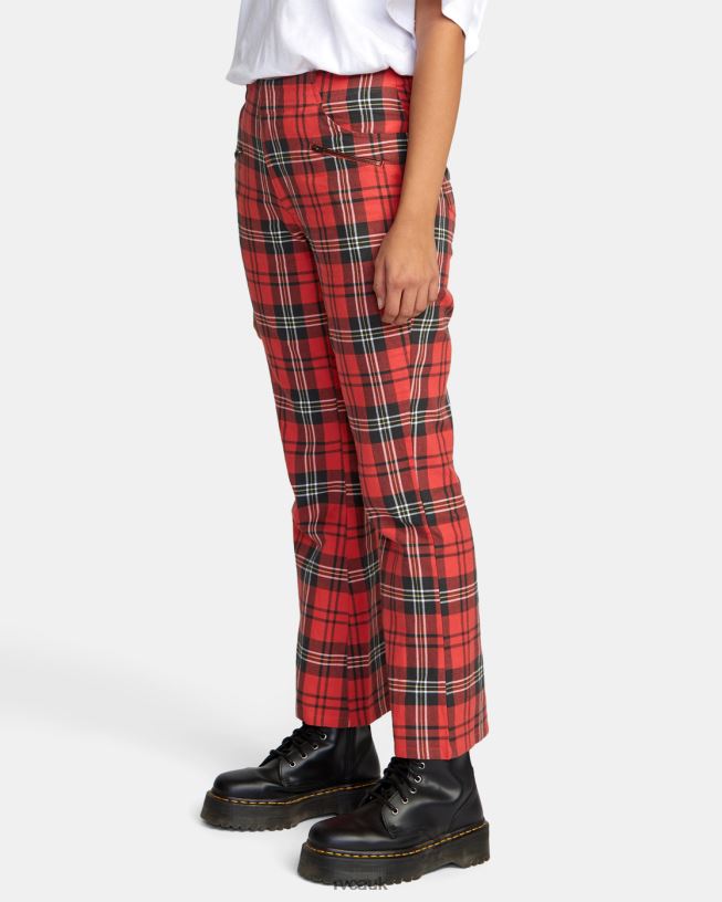 chrysanthemum Ramone Woven Plaid Pants Women L888X1688 RVCA Clothing