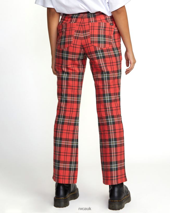 chrysanthemum Ramone Woven Plaid Pants Women L888X1688 RVCA Clothing