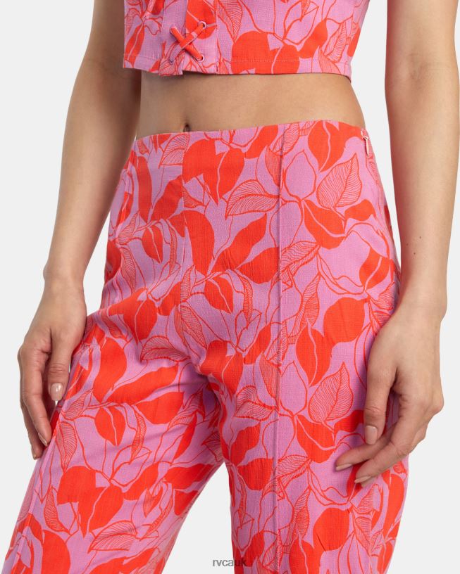 cyclamen Drip High-Waisted Pants Women L888X1369 RVCA Clothing