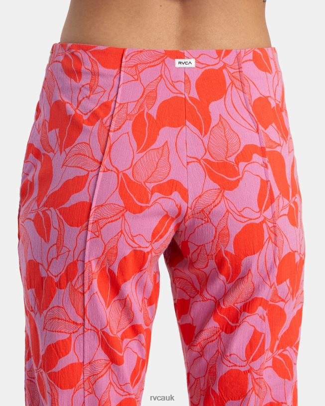 cyclamen Drip High-Waisted Pants Women L888X1369 RVCA Clothing