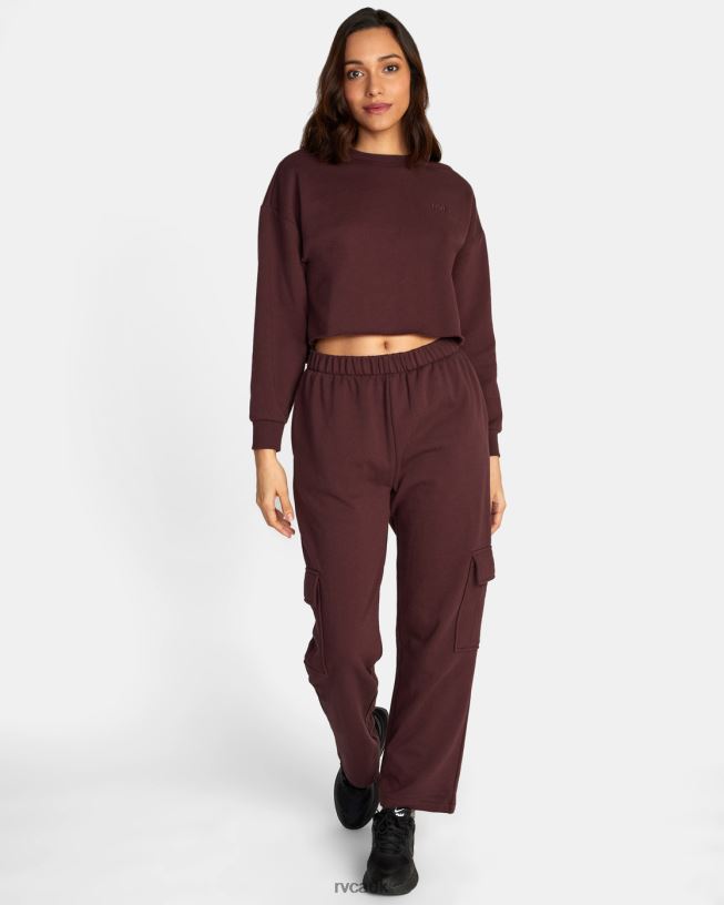espresso Test Drive Cargo Sweatpants Women L888X1689 RVCA Clothing