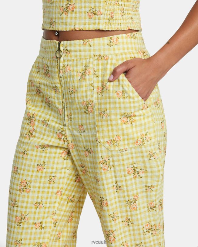 golden Anywhere Seersucker Pants Women L888X1242 RVCA Clothing