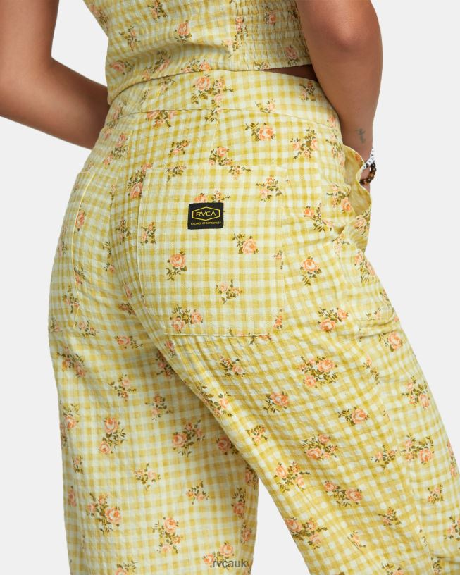 golden Anywhere Seersucker Pants Women L888X1242 RVCA Clothing