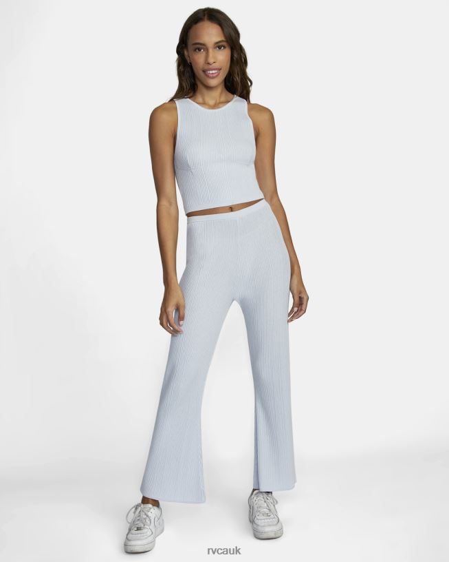 halogen blue Swerve Flared Pants Women L888X1585 RVCA Clothing