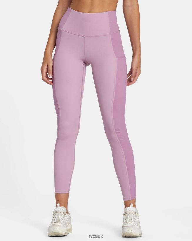 lilac VA Sport Rib Block Technical High Waist Leggings Women L888X1107 RVCA Clothing