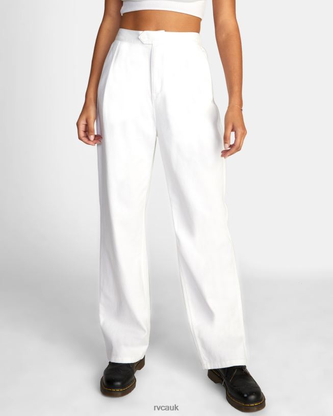 whisper white Pepa Woven Pants Women L888X1692 RVCA Clothing