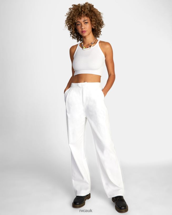 whisper white Pepa Woven Pants Women L888X1692 RVCA Clothing