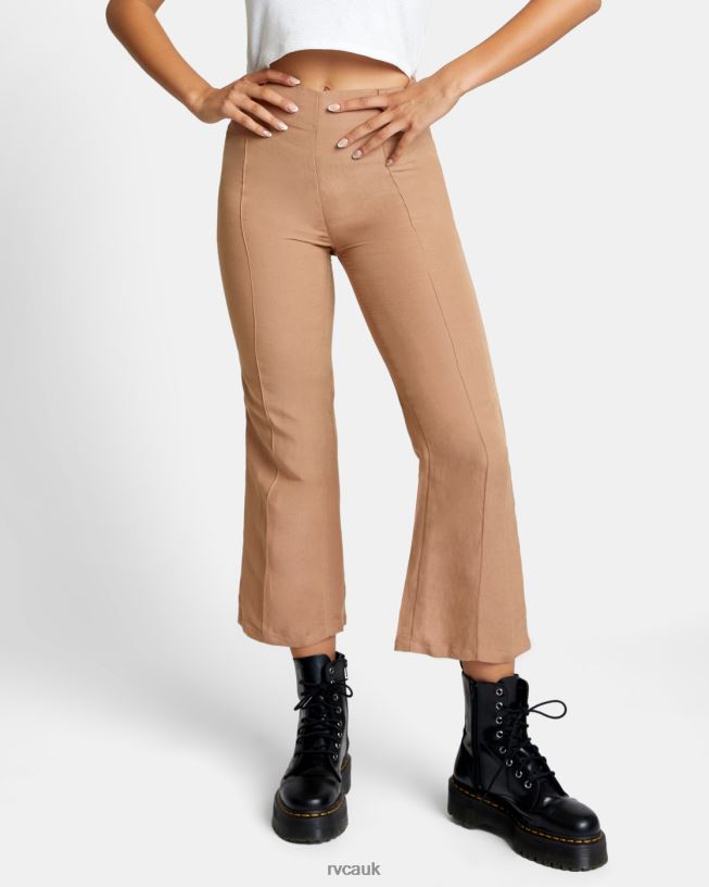 wood Drip High-Waisted Pants Women L888X1508 RVCA Clothing