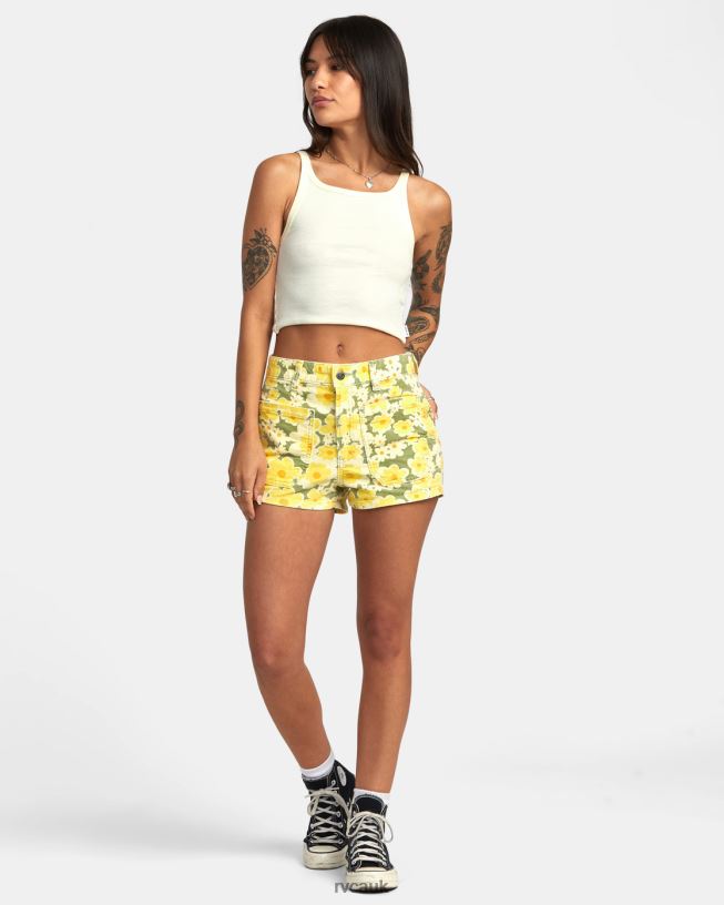 fern Belle Corduroy Shorts Women L888X1402 RVCA Clothing
