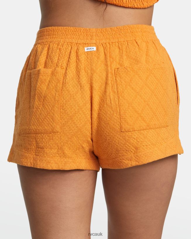tangerine Sawyer Woven Shorts Women L888X1113 RVCA Clothing