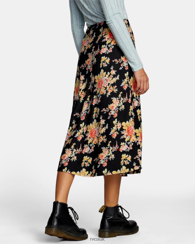 true black Stardust Midi Skirt Women L888X1316 RVCA Clothing