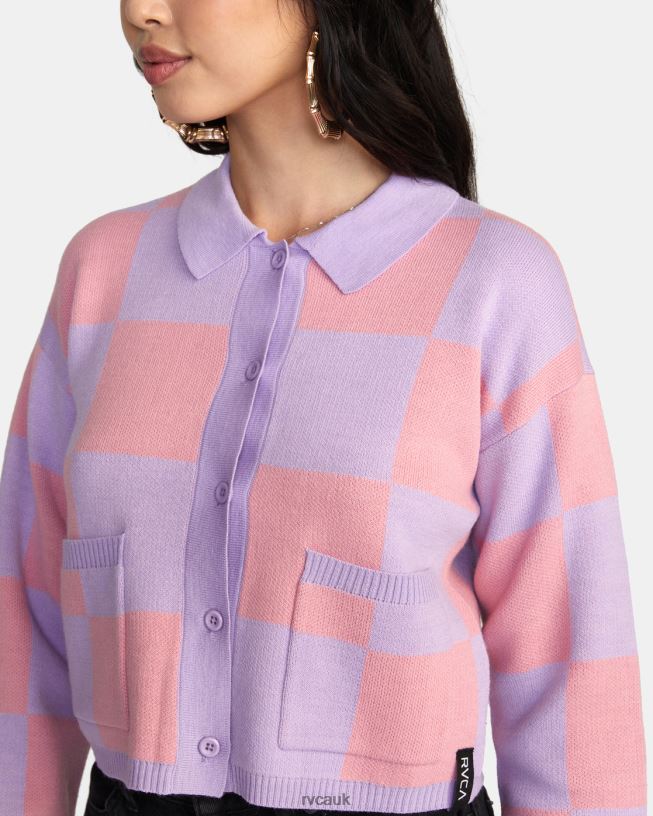 lavender Brady Cardigan Sweater Women L888X1597 RVCA Clothing