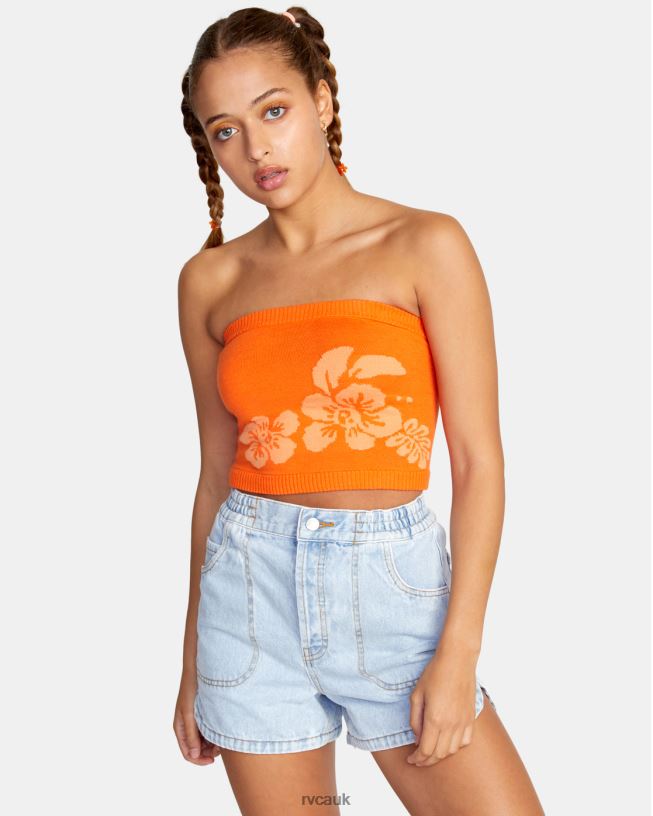 mandarin Motives Tube Top Women L888X1483 RVCA Clothing