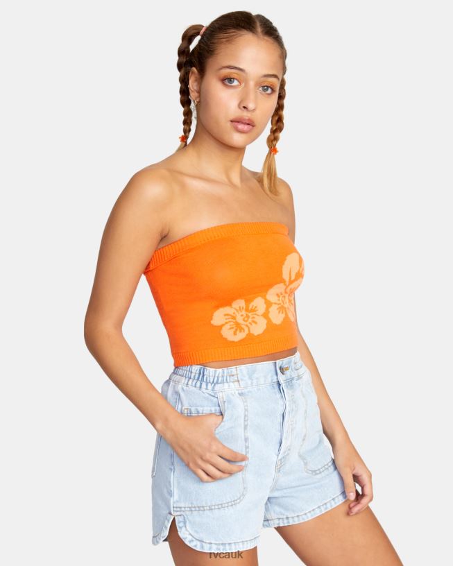 mandarin Motives Tube Top Women L888X1483 RVCA Clothing