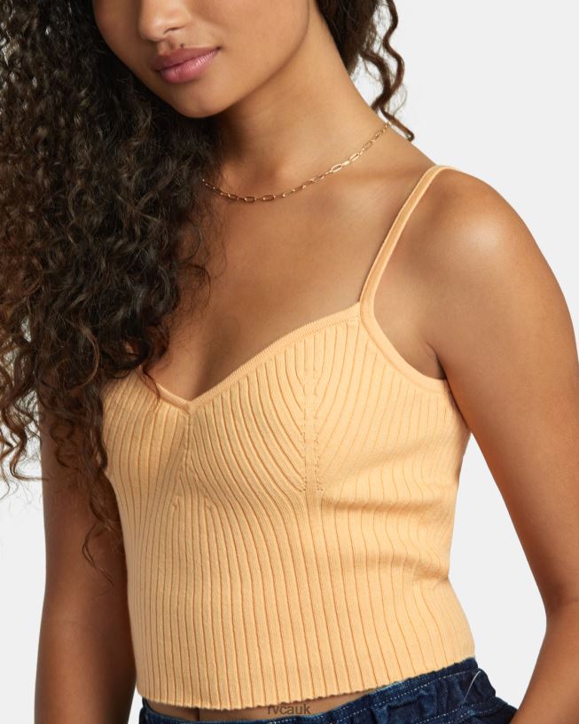melon Silhouette Knitted Tank Women L888X1235 RVCA Clothing
