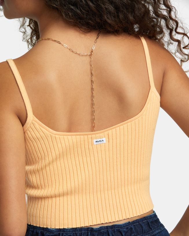 melon Silhouette Knitted Tank Women L888X1235 RVCA Clothing