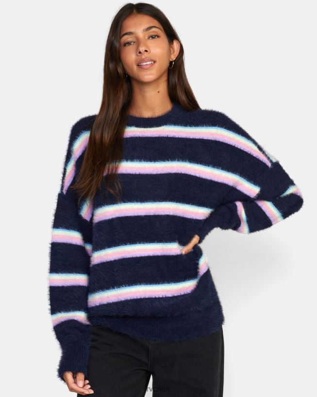 midnight Plunge Crewneck Sweater Women L888X1665 RVCA Clothing