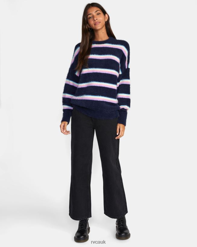 midnight Plunge Crewneck Sweater Women L888X1665 RVCA Clothing