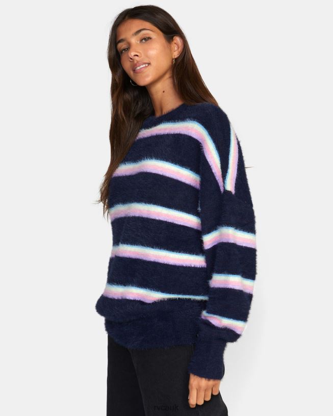 midnight Plunge Crewneck Sweater Women L888X1665 RVCA Clothing