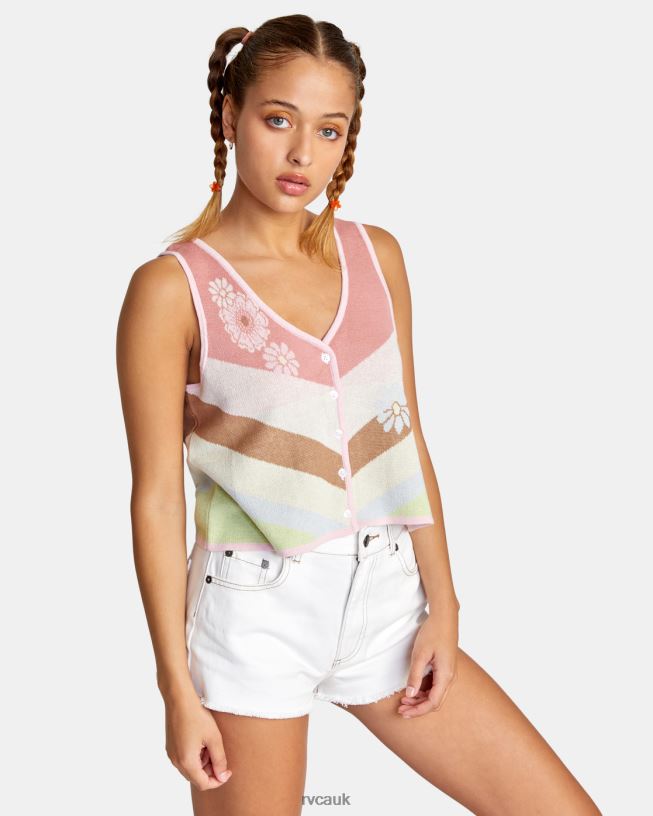 multi The Trouble Tank Top Women L888X1487 RVCA Clothing