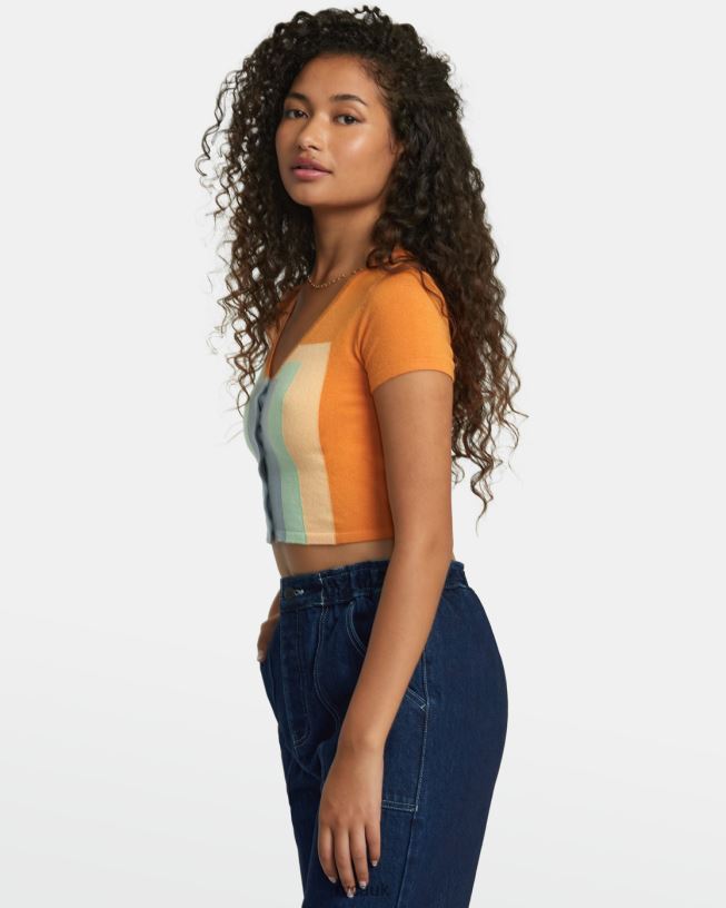 tangerine Decades Sweater Women L888X1118 RVCA Clothing