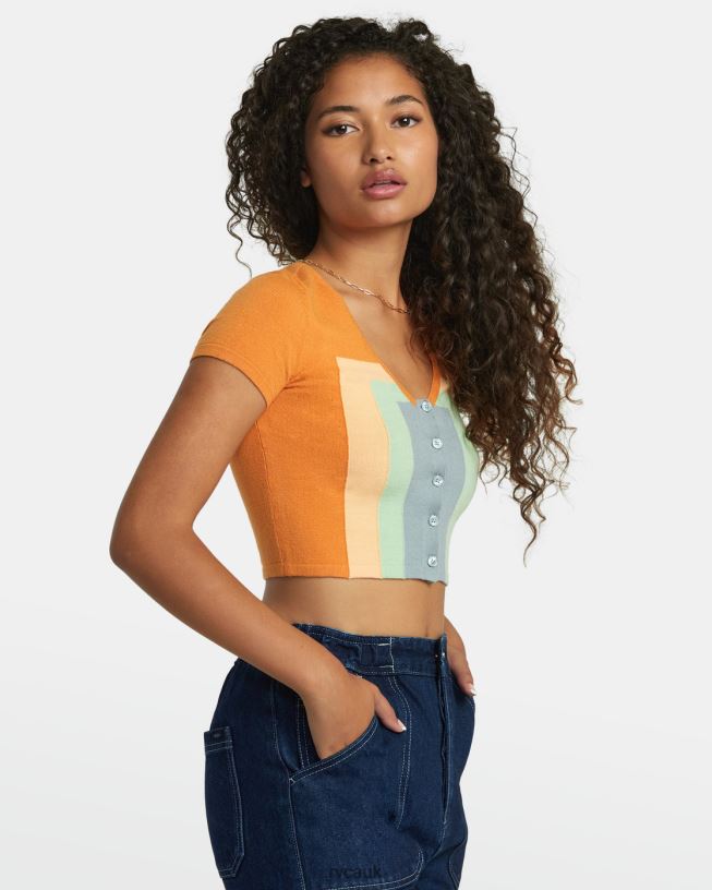 tangerine Decades Sweater Women L888X1118 RVCA Clothing