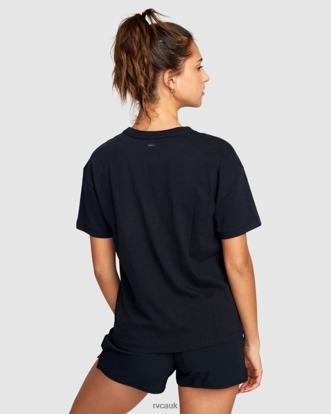 black VA Essential Tee Women L888X1730 RVCA Clothing