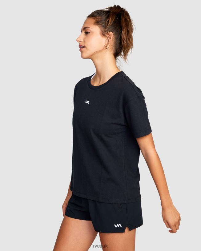 black VA Essential Tee Women L888X1730 RVCA Clothing
