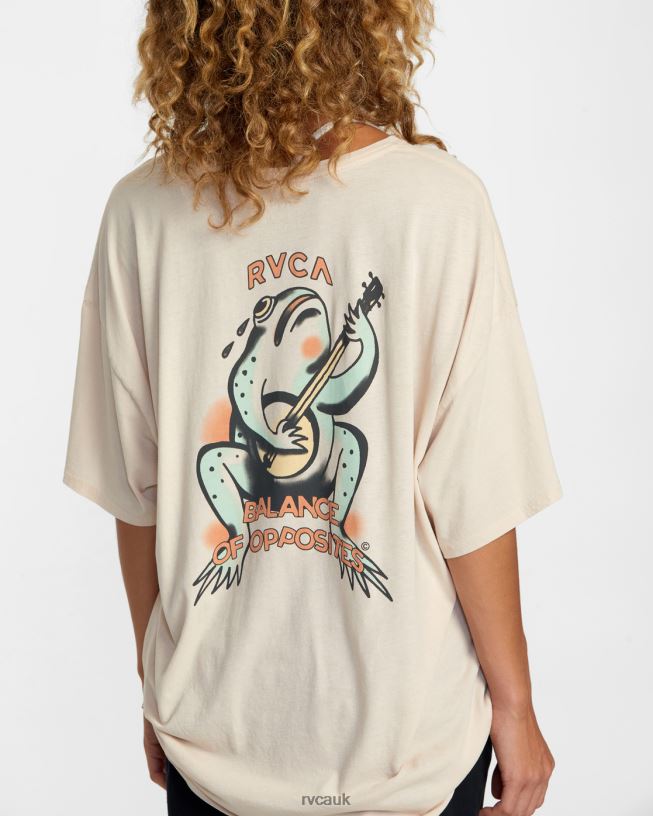 chalk Banjo Tee Women L888X1149 RVCA Clothing