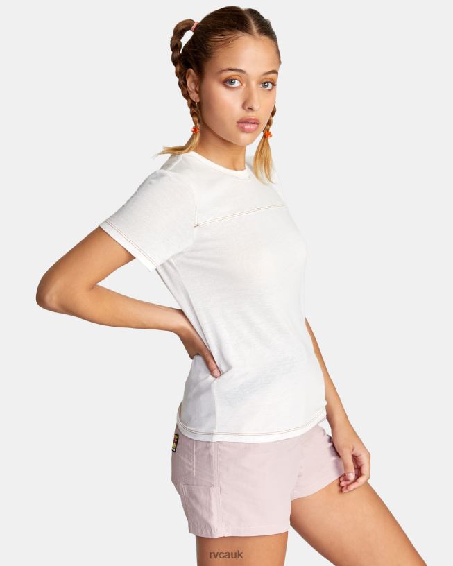 cloud Fielder Knit Tee Women L888X1480 RVCA Clothing