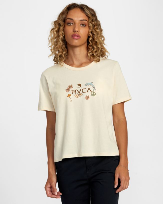 cream Circle Of Life Tee Women L888X1137 RVCA Clothing