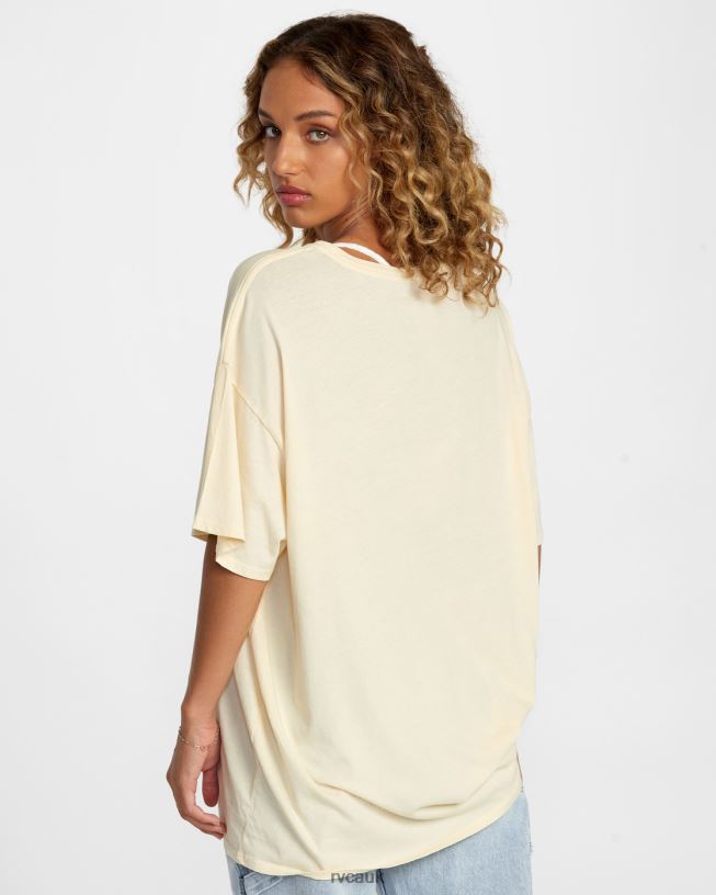 cream Colin Sussingham Float Tee Women L888X119 RVCA Clothing