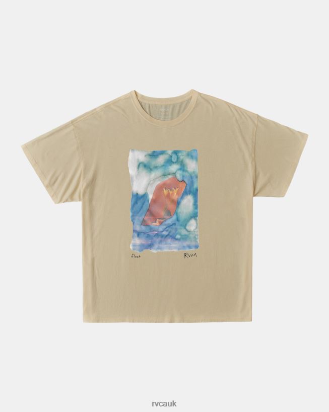 cream Colin Sussingham Float Tee Women L888X119 RVCA Clothing