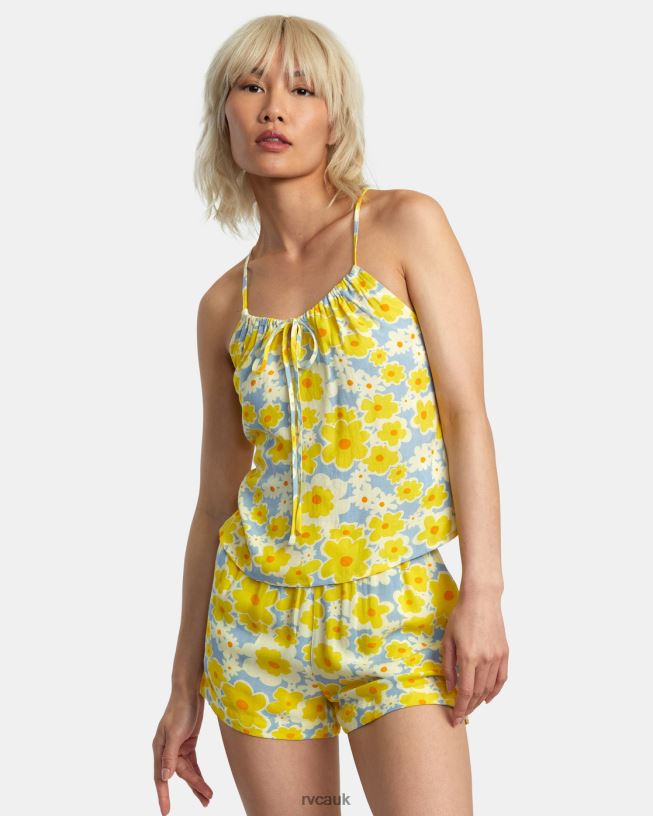 dusty blue Lily Sleeveless Top Women L888X1390 RVCA Clothing