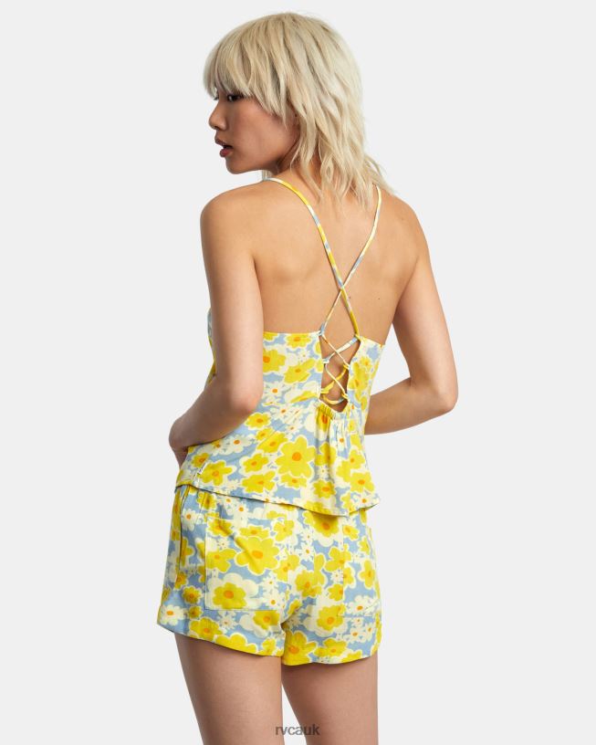 dusty blue Lily Sleeveless Top Women L888X1390 RVCA Clothing