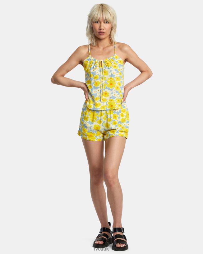 dusty blue Lily Sleeveless Top Women L888X1390 RVCA Clothing